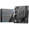 MSI PRO H610M-E DDR4 - Scheda madre - micro ATX - Sockel LGA1700 - Chipset H610 - USB 3.2 Gen 1 - LAN Gigabit - Grafica integrat - 7D48-001R