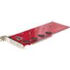 StarTech.com Quad M.2 PCIe Adattatore, PCI Express x16 a NVMe/AHCI M.2 - adattatore di interfaccia - M.2 - Slot di espansione su - QUAD-M2-PCIE-CARD-B