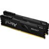 Kingston Fury Beast - DDR4 - Kit - 64 GB 2 x 32 GB - DIMM 288-PIN - 3600 MHz - 64 GB - DDR4 - KF436C18BBK2/64
