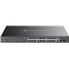 TP-LINK Omada ES228GMP V1.6 - Switch - gestito - 24 x 10/100/1000 (PoE+) - ES228GMP