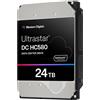 WD Ultrastar DC HC580 WUH722424AL5204 - Disco rigido - data center - 24 TB - interno - 3,5" (8,9 cm) - 0F62802