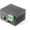 StarTech.com PoE + Industrial Media Converter 30W - Convertitore di media LWL Cavo - Monomodo-su fibra ottica multimodo su cavo - IMC1GSFP30W