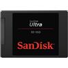 SanDisk Ultra 3D - SSD - 500 GB - interno - 2,5" (6,4 cm) - SDSSDH3-500G-G26