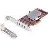 StarTech.com scheda PCIe a 4 porte USB Type-C, USB-C - P10Q4C-USB-CARD