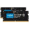 Crucial 32GB Kit 2x16GB DDR5-4800 SODIMM - 32 GB - DDR5 - CT2K16G48C40S5
