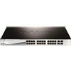 D-Link DGS-1210-28P Gestito L2 Gigabit Ethernet (10/100/1000) Supporto Power over Ethernet (PoE) 1U - DGS-1210-28P/E