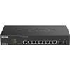 D-Link DGS 2000-10P - Switch - L3 - gestito - 8 x 10/100/1000 (PoE+) - DGS-2000-10P