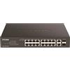 D-Link DGS 1100-18PV2 - Switch - Intelligente - 16 x 10/100/1000 (PoE+) - DGS-1100-18PV2