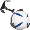EXAOMBLE Supporto da Parete per Palloni Sportivi Nero in Plastica Fori Preforati, Espositore Facile da Installare per Calcio e Pallacanestro, per Negozio e Scuola
