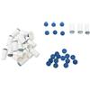 Qcwwy Confezione da 40 Punte per Stecche da Biliardo, 12 Mm, vestibilità, Resistenti All'abrasione, di Ricambio, per Stecca da Biliardo, con Materiale in Fibra di Plastica per la