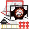 BaseGoal Porta da Calcio per Giardino 120x90cm con Completo per Allenamento