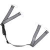 Toddmomy Cinghia per Casco a Y Cinturino per Mento in Abs e Nastro, Accessorio per Casco Rigido, Adattabile e Resistente e Trekking