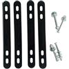 MIKMLYZE Adattatore per cestino in acciaio per portapacchi posteriore, compatibile con mountain bike, bici elettriche, scooter e biciclette pieghevoli, supporto in ferro resistente con viti di