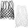 TOYANDONA Set 2 Pezzi Rete da Basket in Nylon Resistente 12 Anelli per Esterni, Design Rapido per Sostituzione Comoda, per Parchi e Uso All'aperto
