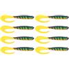 Generic Esca per Esca da Pesca Simulazione Morbida 2 Borse per Coda in PVC Resistente per la Pesca in Acqua Dolce e Salata