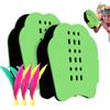 Nuyhgtr Outdoor Badminton Set, Badminton with Shuttlecocks, Interactive Badminton Game, Shuttlecock Game Set, 20.5x19.5x12 cm, Handheld Racket Paddle Game with Bag for Fun Outdoor Family Games