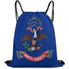 Generic North Dakota State Flag Borsa Palestra Zaino con Cordone Regolabile Moda per Donna Escursionismo Nuoto Borsa con Cordoncino 36X42Cm