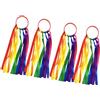Ksikdeg Nastri colorati da palestra nastro da danza arte ritmica ginnastica balletto filanti twirling braccialetto allenamento puntelli professionali nastro colorato stelle filanti braccialetti