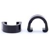 Uonlytech Clip per Cavo Freno Bicicletta in Plastica Nera 10 Pezzi, Durevole e Sicura Ganci Doppi per Tubo Idraulico e Guaina Cavo, per Bici da Città e Pieghevoli