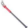 LVYXON Cavalletto destro in lega di alluminio con sgancio rapido per Dahon 451 S20 P9 P10 cavalletto laterale pieghevole da 50,8 cm, base antiscivolo, lunghezza 280 mm, facile da installare, nero, rosso