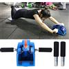 AMONIDA Rullo per Esercizi Addominali, Attrezzatura Fitness Leggera per Forza e stabilità a Casa, Blu, 1 unità (BLUE)