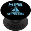 sailing sport water water sports sailing Lascia che il Mare ti prepari Free Barca a vela Sport PopSockets PopGrip Adesivo