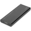 DIGITUS alloggiamento esterno USB 3.0 per SSD M.2 SATA - SATA III - Modulo M.2 tipo 2280, 2260, 2242, 2230 - fino a 6Gbit/s - UASP - Plug & Play - Nero