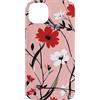 Floral Aesthetic Flower Botanical Gifts Custodia per iPhone 14 Plus Fiori di ciliegio rosso Sakura Ramo Fiori Giapponese Flore