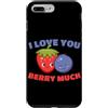 Fragole Frutta Fragole Abbigliamento Custodia per iPhone 7 Plus/8 Plus I Love You Berry Much Lampone Frutti di bosco dolci Bambini