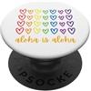 Aloha Gift Box Aloha Love Gay Pride Mese Isole Hawaii PopSockets PopGrip Adesivo