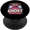Real a Girl Go Ghost Hunting Ghosts Para Vera ragazza Go Ghost Hunting Ghosts Paranormal Researcher PopSockets PopGrip Adesivo