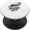 Pesca subacquea Spearo Apnea Diver Spear Regalo per subacqueo per cacciatore subacqueo di pesca PopSockets PopGrip Adesivo