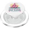 Grace and Coastal Designs Quando passi attraverso acque profonde Isaia 43:2 Versetto della Bibbia PopSockets PopGrip per MagSafe