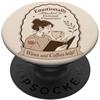 Fictional Character Emotional Reading Bo Amante dei libri Lettore Umorismo Personaggi immaginari Caffè PopSockets PopGrip Adesivo