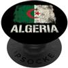 Algerian Flag Heritage Designs Bandiera Algeria Distressed Vintage Grunge Algerino PopSockets PopGrip Adesivo