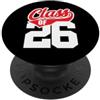 First Day of School Every Year K-12 Memo Classe di 26 Grow With Me Graduate 2026 Sport Style Dark PopSockets PopGrip Adesivo