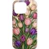 Pastel Botanical Bloom Aesthetic Garden Custodia per iPhone 16 Pro Tulipano Floreale Stained Glass Pastel Spring Cute Botanical