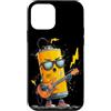 Rocking Battery Outfit Custodia per iPhone 12 mini Energico Costume Batteria Giallo con Chitarra Rock