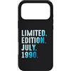 Limited Edition July 1990 Legendary Year Custodia per iPhone 17 Pro Max Luglio 1990 Anno 1990 Retro 1990 Vintage Edizione Limitata