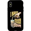 Grandio Design Beer & Alcohol Lover Drin Custodia per iPhone X/XS Funny Beer Lover I Make Pour Decisions Hands - Bottiglia da pinta