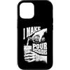 Grandio Design Beer & Alcohol Lover Drin Custodia per iPhone 12/12 Pro Funny Beer Lover I Make Pour Decisions Hands - Bottiglia da pinta