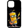 Rocking Battery Outfit Custodia per iPhone 12 Pro Max Energico Costume Batteria Giallo con Chitarra Rock