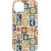 generic Custodia per iPhone 14 Plus Motivo Boho Celeste Sole e Luna