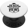 MAGDesigns Ltd. - Summer 2026 Tops Spiaggia barbecue e vista sull'oceano Fun Summer Vibes Casual Graphic PopSockets PopGrip Adesivo