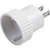Meister 7423650 - Adattatore da viaggio USA/Canada, colore: bianco