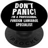 University & College Staff Gifts & T-Shi Specialista di lingue strani PopSockets PopGrip Adesivo