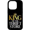 Thrifting Gifts & Thrift Lover Gift Custodia per iPhone 14 Pro Il re dell'usato e dell'usato