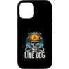 Electric Electrician Dog Lover Custodia per iPhone 12/12 Pro Linea certificata Dog Danger Lineman Life