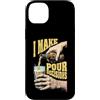 Grandio Design Beer & Alcohol Lover Drin Custodia per iPhone 14 Plus Funny Beer Lover I Make Pour Decisions Hands - Bottiglia da pinta