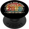 Vintage July 2020 6th Birthday Gift for Fantastico da luglio 2020 Vintage Retro 6th Birthday Men PopSockets PopGrip Adesivo